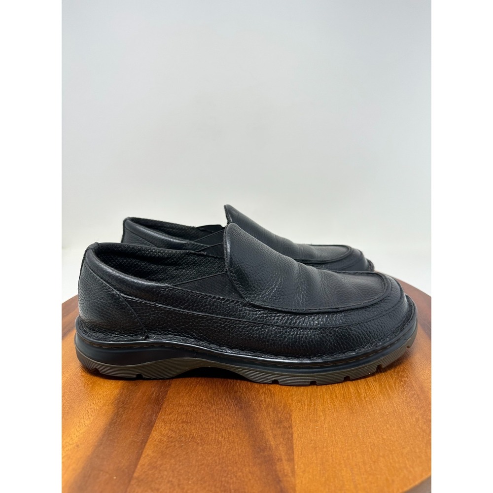 Dr Martens Lennon Pebbled Leather Slip On Loafers 11M Black Doc